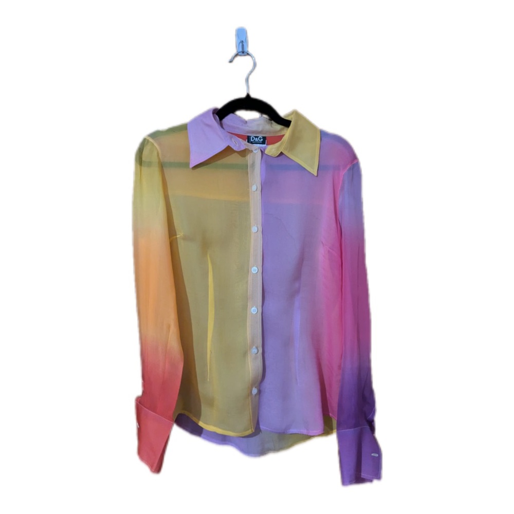 DOLCE &  GABBANA silk vintage blouse size medium
